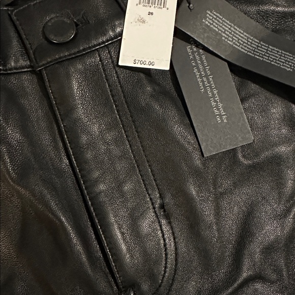 NWT! Banana Republic The Straight 100% Genuine Leather Pant Multiple (AS IS) 🎟️ - Picture 7 of 8